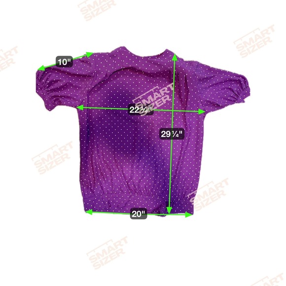 Handmade Vintage Style Purple Dot 2pc Skirt Top Set Elastic Waist VTG 70s/80's - Picture 6 of 7